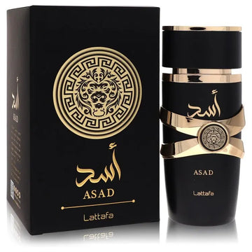 UD2 for Lattafa Asad for Lattafa Unisex Eau De Parfum Spray 3.4 oz for Women Floral Woody Oud Wood Jasmine Milk Unisex Toilette