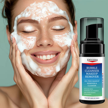 ENVISHA Face Skin Care Mousse Foaming Makeup Remover Facial Cleanser Deep Cleansing Moisturizing Beauty Health Exfoliation