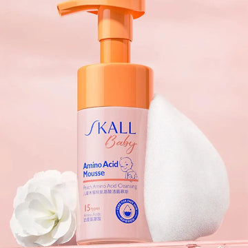 Children Facial Cleansing Mousse Amino Acid Gentle Moisturizing Deep Cleaning Non-tensing Facial Cleanser Face Skin Care