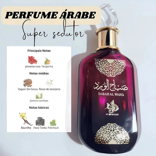 Sabah Al Ward Eau De Parfum Female Original 100ml Floral Oriental Arabic Perfume Sealed
