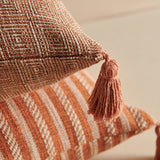 Capa de Almofada de Linho com Franjas – Decorativa para Sofá, Cadeira e Cama, 45x45 / 30x50cm