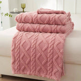 Manta Coral Fleece Leve e Multiuso – 100% Poliéster, para Sofá, Cama e Viagem