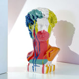Escultura Busto Davi em Resina – Arte Abstrata Europeia para Decoração Moderna