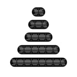 Organizador de Cabos USB de Silicone, Enrolador de Cabo, Clipes para Gerenciamento de Mesa, Suporte para Mouse, Fone de Ouvido e Acessórios