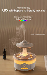 Difusor de Aromas UFO com Controle Remoto e 7 Luzes Coloridas – Umidificador Aromatérapico