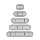Organizador de Cabos USB de Silicone, Enrolador de Cabo, Clipes para Gerenciamento de Mesa, Suporte para Mouse, Fone de Ouvido e Acessórios