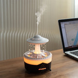 Difusor de Aromas UFO com Controle Remoto e 7 Luzes Coloridas – Umidificador Aromatérapico