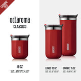 Caneca Térmica WACACO Octaroma – Parede Dupla em Aço Inox, Isolamento a Vácuo, 180/300/435ml