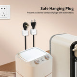 Organizador de Cabos, Clipes para Gerenciamento de Cabos, Suporte para Carregador de Celular, Ajustável, Kit 6+1
