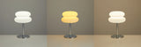 Luminária de Mesa Cogumelo LED USB – 9 Níveis de Brilho, 3 Tons de Luz, para Quarto e Sala
