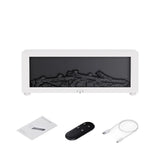 Difusor de Aromas com Efeito Chama – Umidificador Aromatérapico com Luz RGB e Controle Remoto