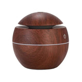 Umidificador Difusor de Aromas com Grão de Madeira – USB Ultrassônico