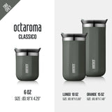 Caneca Térmica WACACO Octaroma – Parede Dupla em Aço Inox, Isolamento a Vácuo, 180/300/435ml