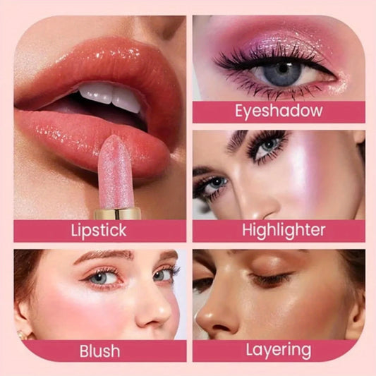 [6pcs Lipstick Set] 6pcs Lipstick Set, Colorful Shiny and Delicate Long-Lasting Matte Waterproof Lip Gloss in 6 Colors