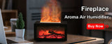 Difusor de Aromas com Efeito Chama – Umidificador Aromatérapico com Luz RGB e Controle Remoto