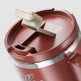 Caneca Térmica de Aço Inox 304 com Tampa e Alça – Dupla Camada, 400ml ou 480ml, Reutilizável