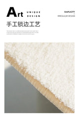 Tapete Japonês Minimalista para Sala e Quarto – Macio, Antiderrapante e Felpudo