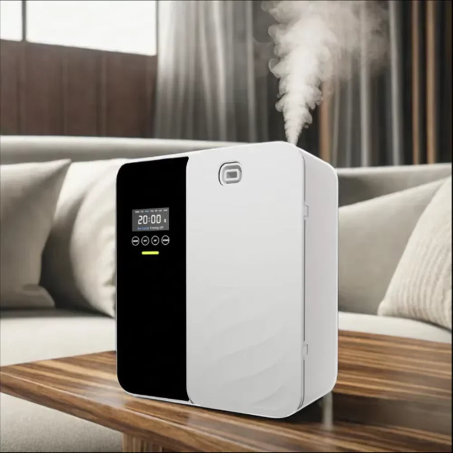Difusor de Aromas Elétrico com Bluetooth – Sem Água, Para Parede, Óleo Essencial, 1000m³