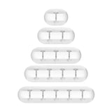 Organizador de Cabos USB de Silicone, Enrolador de Cabo, Clipes para Gerenciamento de Mesa, Suporte para Mouse, Fone de Ouvido e Acessórios