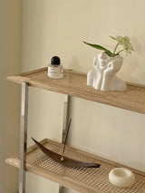 Porta Pincéis de Maquiagem, Decoração de Mesa com Rosto Humano, Vaso Organizador para Pincéis, Lápis de Sobrancelha e Batom, Material Plástico