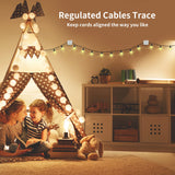 Organizador de Cabos, Clipes para Gerenciamento de Cabos, Suporte para Carregador de Celular, Ajustável, Kit 6+1