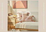 Capa de Almofada de Linho com Franjas – Decorativa para Sofá, Cadeira e Cama, 45x45 / 30x50cm