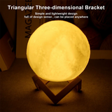 Luz de Lua LED 3D – Luz Noturna Galáxia, Presente para Crianças, Decoração de Quarto