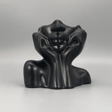 Porta Pincéis de Maquiagem, Decoração de Mesa com Rosto Humano, Vaso Organizador para Pincéis, Lápis de Sobrancelha e Batom, Material Plástico