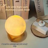 Luz de Lua LED 3D – Luz Noturna Galáxia, Presente para Crianças, Decoração de Quarto