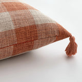 Capa de Almofada de Linho com Franjas – Decorativa para Sofá, Cadeira e Cama, 45x45 / 30x50cm