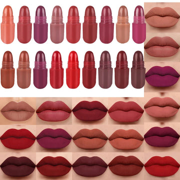 18 color lipstick with moisturizing, long-lasting, waterproof, sweat resistant, radiant, and smooth lip gloss