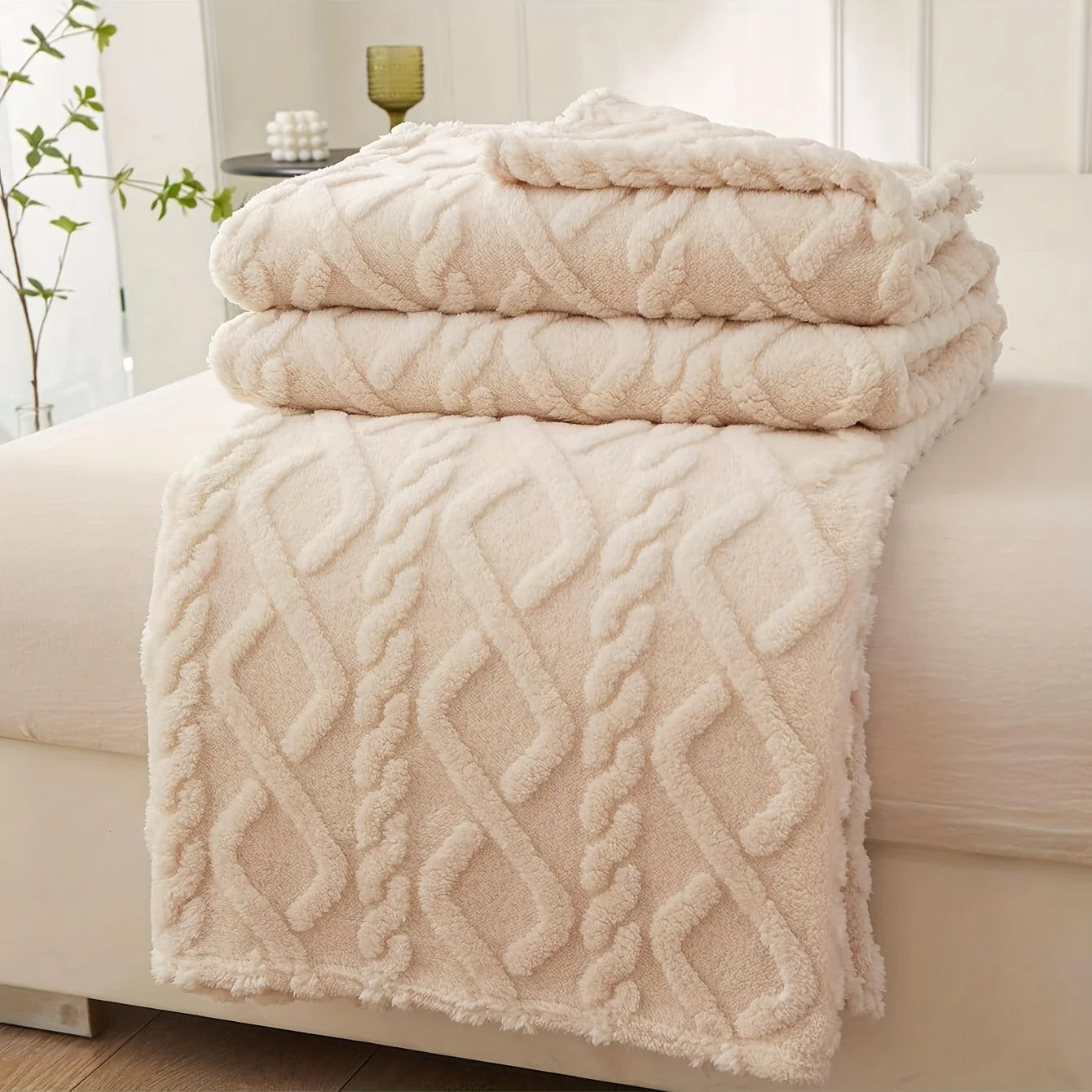 Manta Coral Fleece Leve e Multiuso – 100% Poliéster, para Sofá, Cama e Viagem