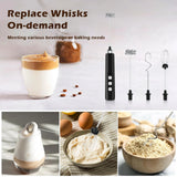 Mixer Elétrico Recarregável 3 Velocidades – Espumador de Leite para Café, Cappuccino e Chocolate Quente