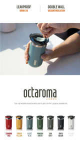Caneca Térmica WACACO Octaroma – Parede Dupla em Aço Inox, Isolamento a Vácuo, 180/300/435ml
