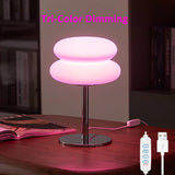 Luminária de Mesa Cogumelo LED USB – 9 Níveis de Brilho, 3 Tons de Luz, para Quarto e Sala
