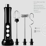 Mixer Elétrico Recarregável 3 Velocidades – Espumador de Leite para Café, Cappuccino e Chocolate Quente