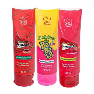 Kit C/3 Facial Liquid Soap Various Soul Cosmetics