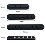Organizador de Cabos USB de Silicone, Enrolador de Cabo, Clipes para Gerenciamento de Mesa, Suporte para Mouse, Fone de Ouvido e Acessórios