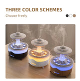 Difusor de Aromas UFO com Controle Remoto e 7 Luzes Coloridas – Umidificador Aromatérapico