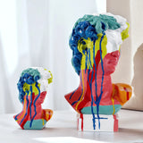 Escultura Busto Davi em Resina – Arte Abstrata Europeia para Decoração Moderna