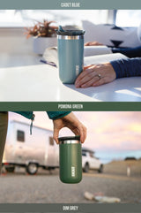 Caneca Térmica WACACO Octaroma – Parede Dupla em Aço Inox, Isolamento a Vácuo, 180/300/435ml