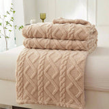 Manta Coral Fleece Leve e Multiuso – 100% Poliéster, para Sofá, Cama e Viagem