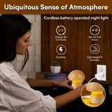 Luminária de Mesa Cogumelo Recarregável – Toque, Portátil, Regulável, Decoração para Quarto e Cabeceira