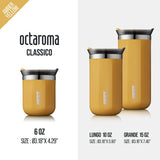Caneca Térmica WACACO Octaroma – Parede Dupla em Aço Inox, Isolamento a Vácuo, 180/300/435ml