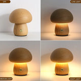 Luminária de Mesa Cogumelo Recarregável – Toque, Portátil, Regulável, Decoração para Quarto e Cabeceira