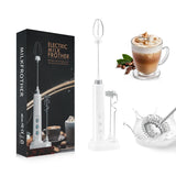 Mixer Elétrico Recarregável 3 Velocidades – Espumador de Leite para Café, Cappuccino e Chocolate Quente