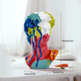 Escultura Busto Davi em Resina – Arte Abstrata Europeia para Decoração Moderna