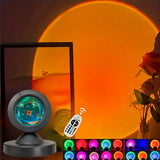 Luz de Projeção Pôr do Sol – 16 Cores, Controle Remoto USB, LED Dinâmico para Decoração de Ambientes