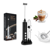 Mixer Elétrico Recarregável 3 Velocidades – Espumador de Leite para Café, Cappuccino e Chocolate Quente