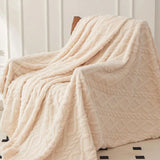 Manta Coral Fleece Leve e Multiuso – 100% Poliéster, para Sofá, Cama e Viagem